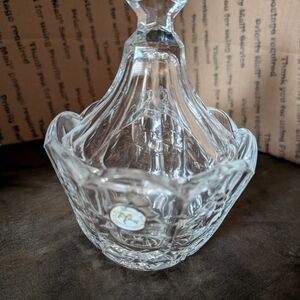 Clear Glass Crystal Candy Dish